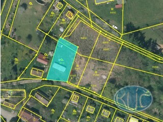 Mapa prodávaného pozemku